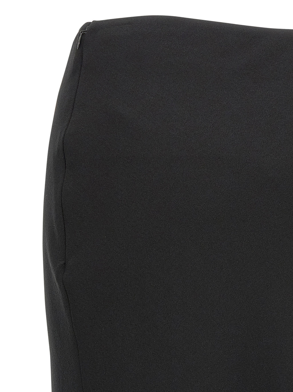 Black Virgin Wool Mini Skirt