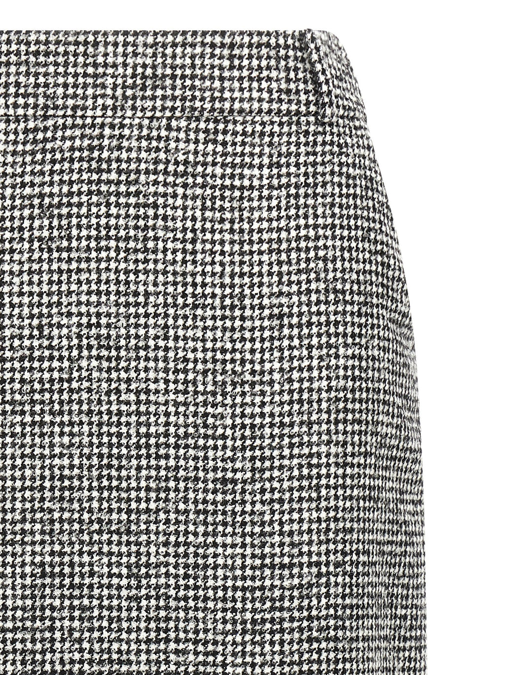 Bicolor Wool Midi Skirt