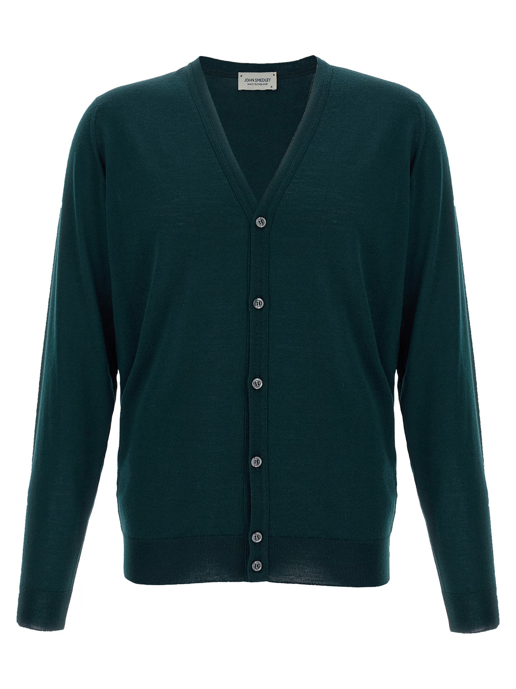 Bicolor Merino Wool Cardigan
