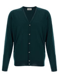 Bicolor Merino Wool Cardigan