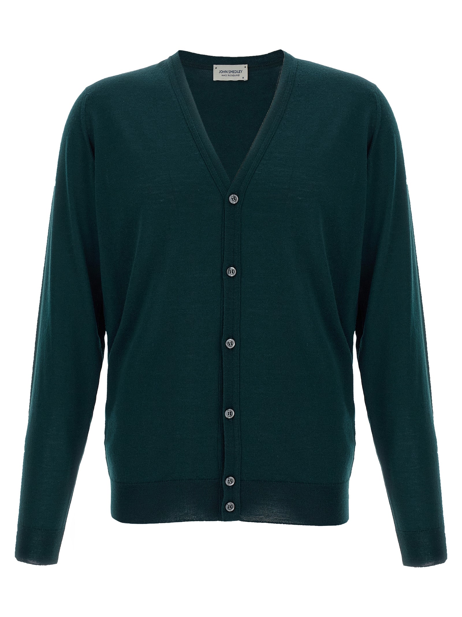 Bicolor Merino Wool Cardigan