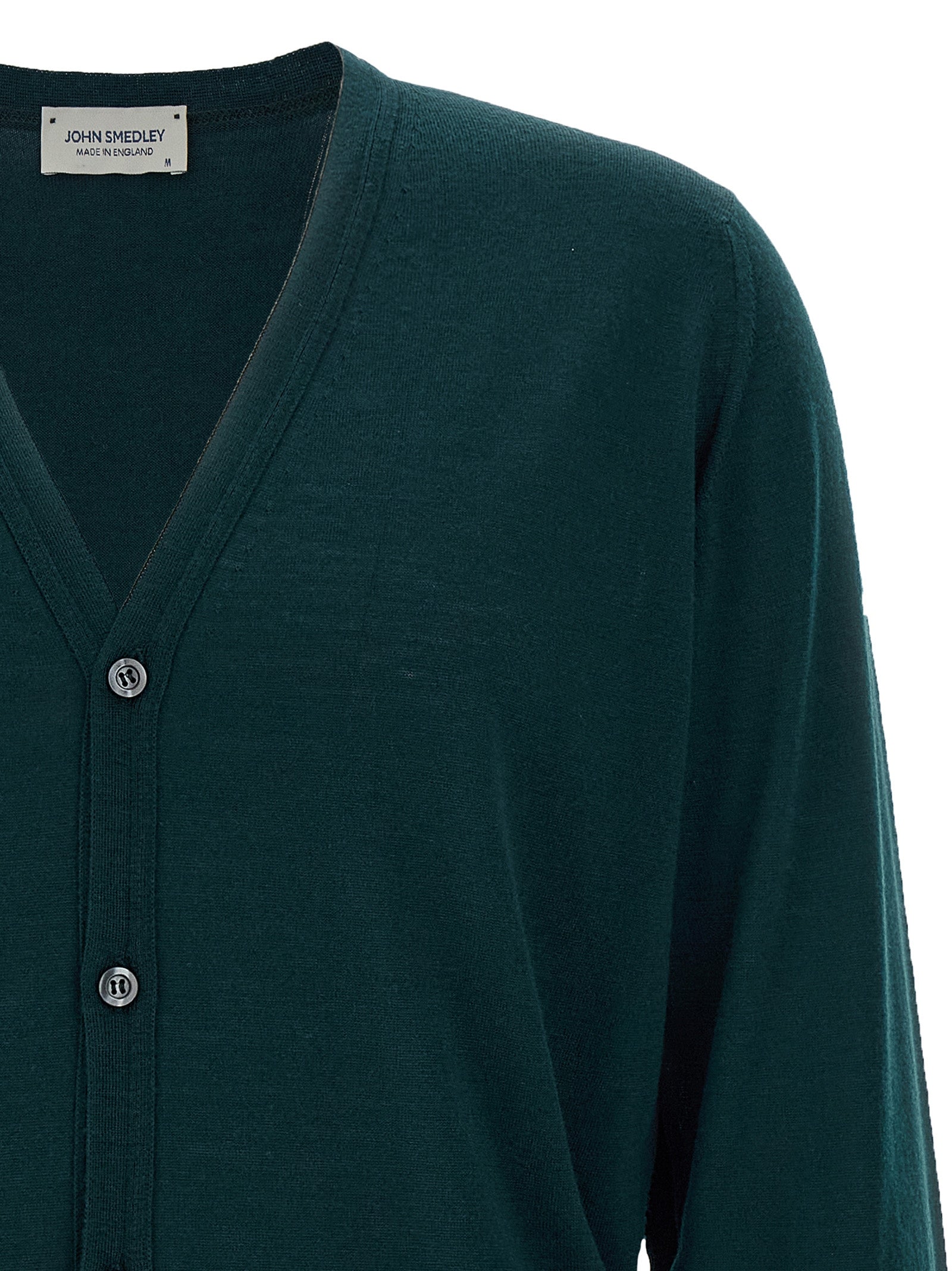 Bicolor Merino Wool Cardigan