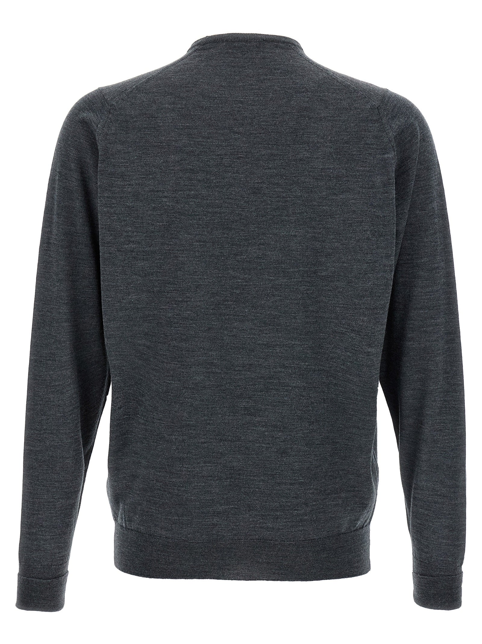 Gray Merino Wool Cardigan