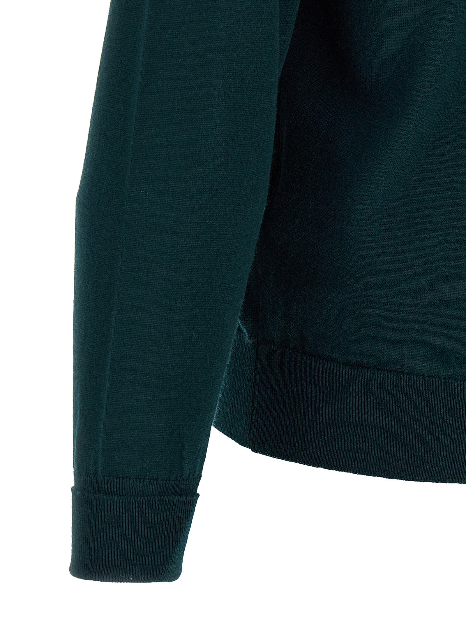 Bicolor Merino Wool Cardigan