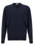 Blue Merino Wool Cardigan