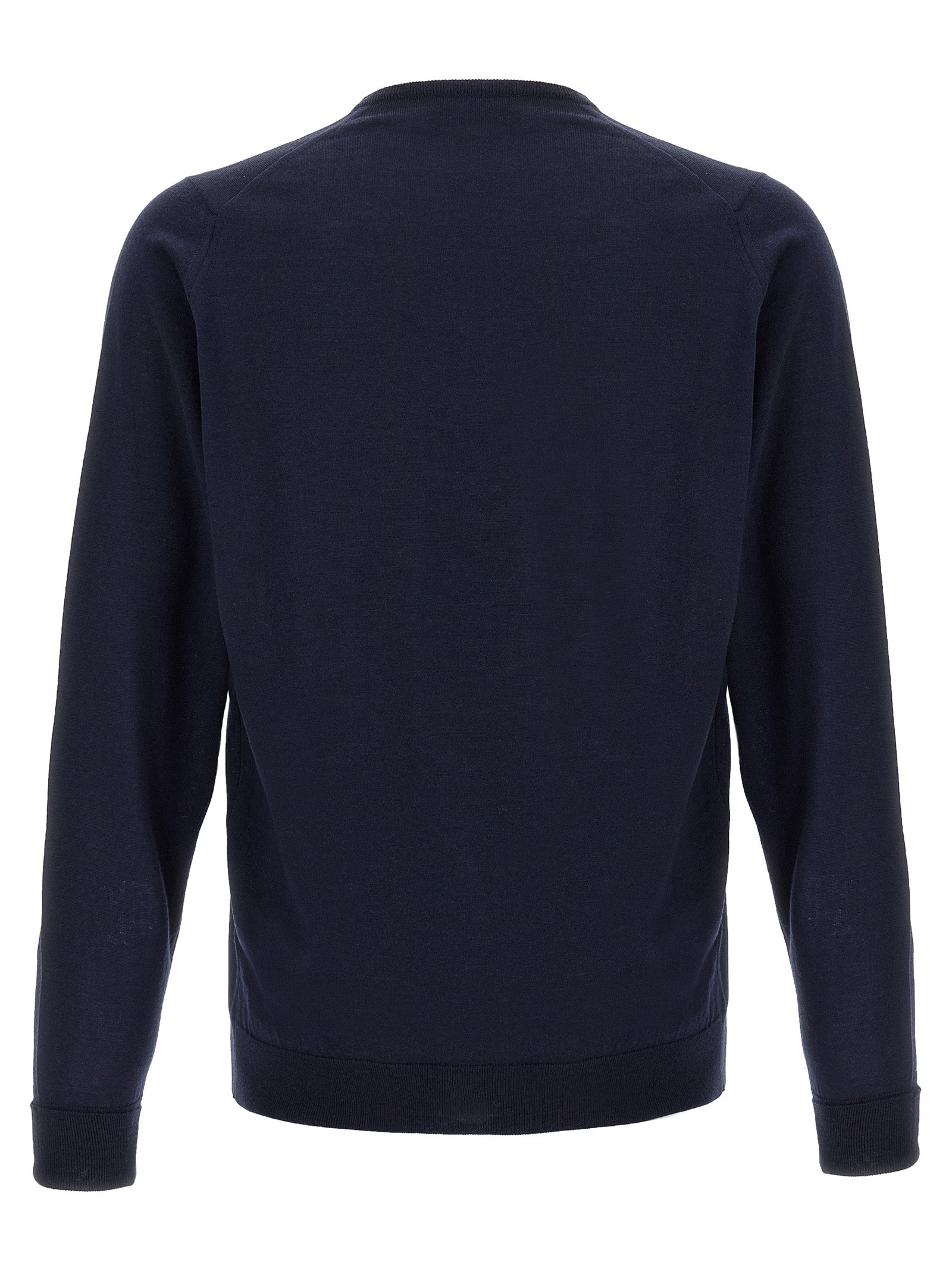 Blue Merino Wool Cardigan