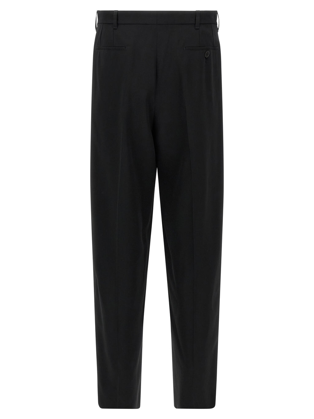 Black Virgin Wool Dress Pants