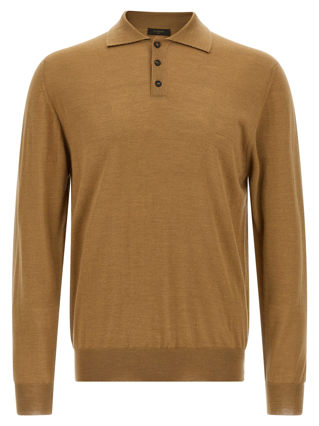 Beige Cashmere Polo Shirt