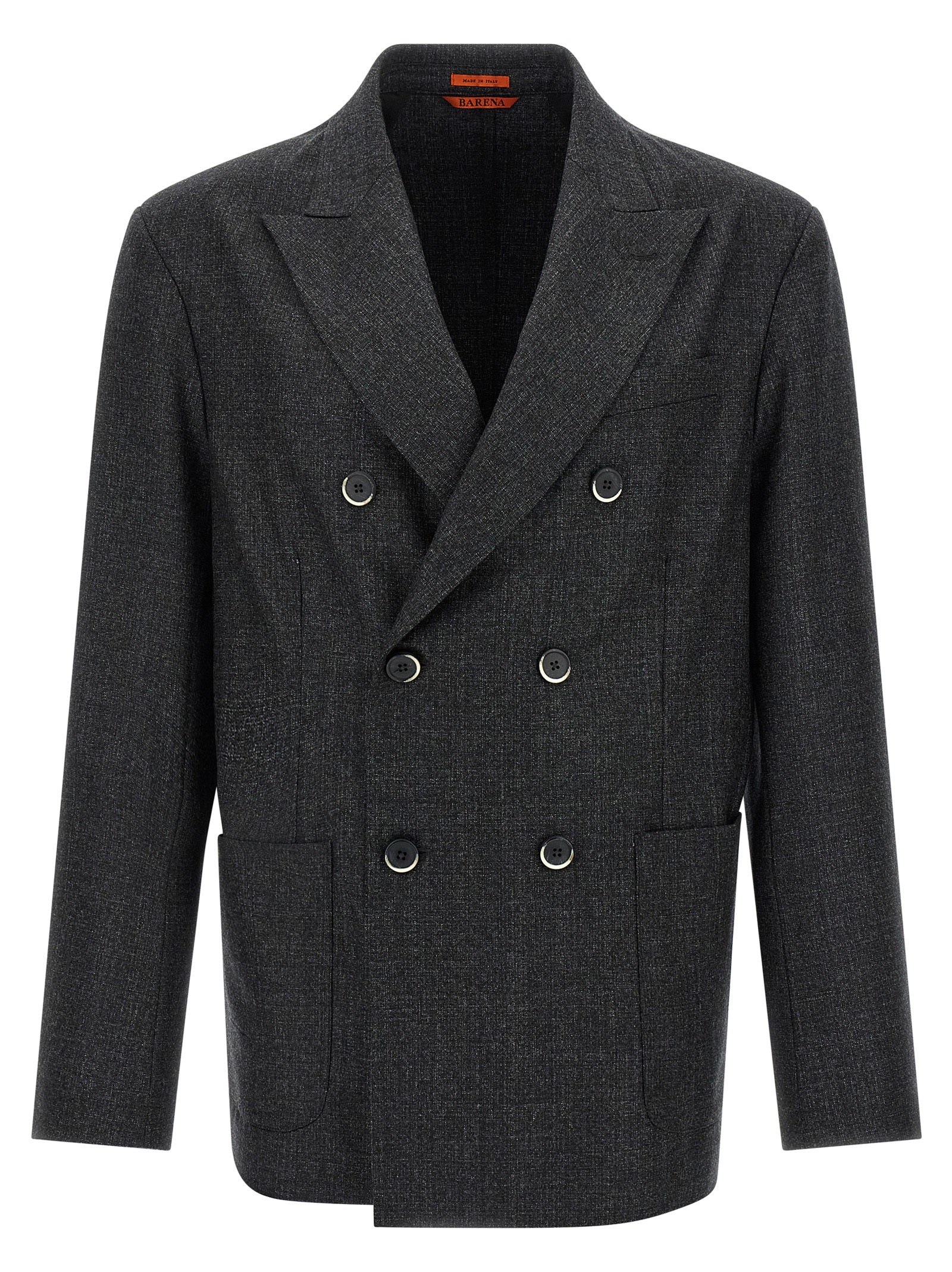 Gray Virgin Wool Blazer