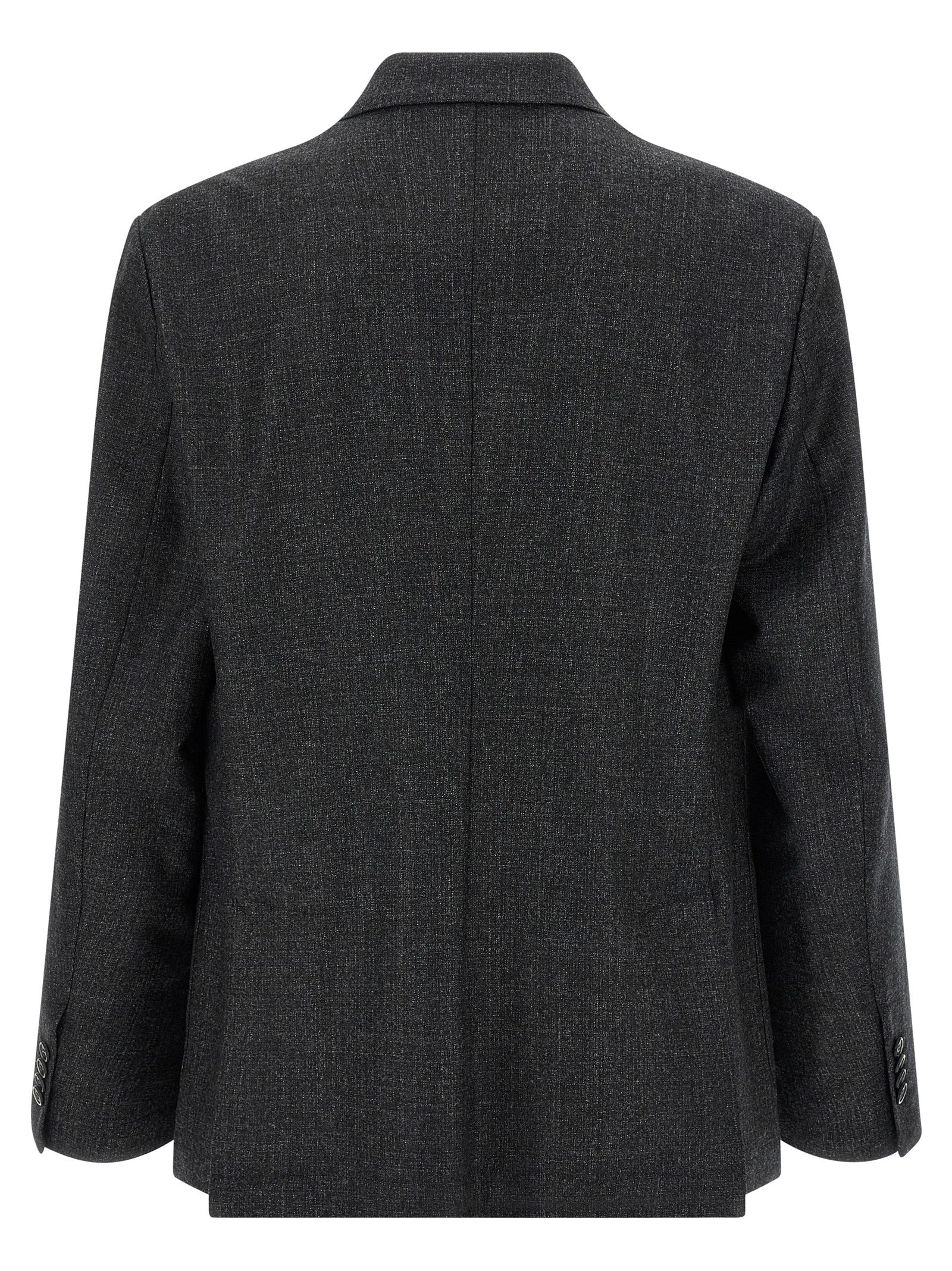 Gray Virgin Wool Blazer