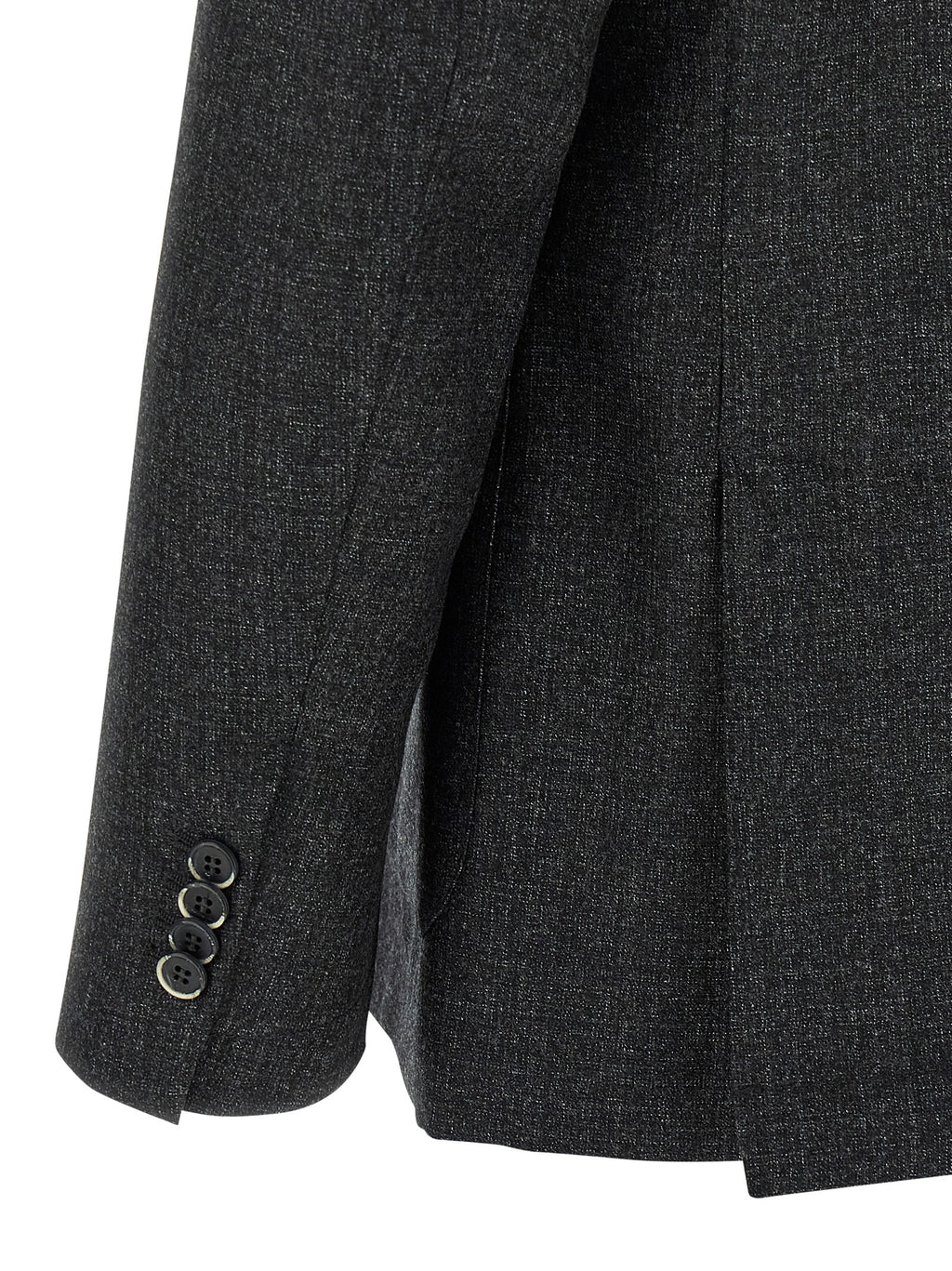 Gray Virgin Wool Blazer