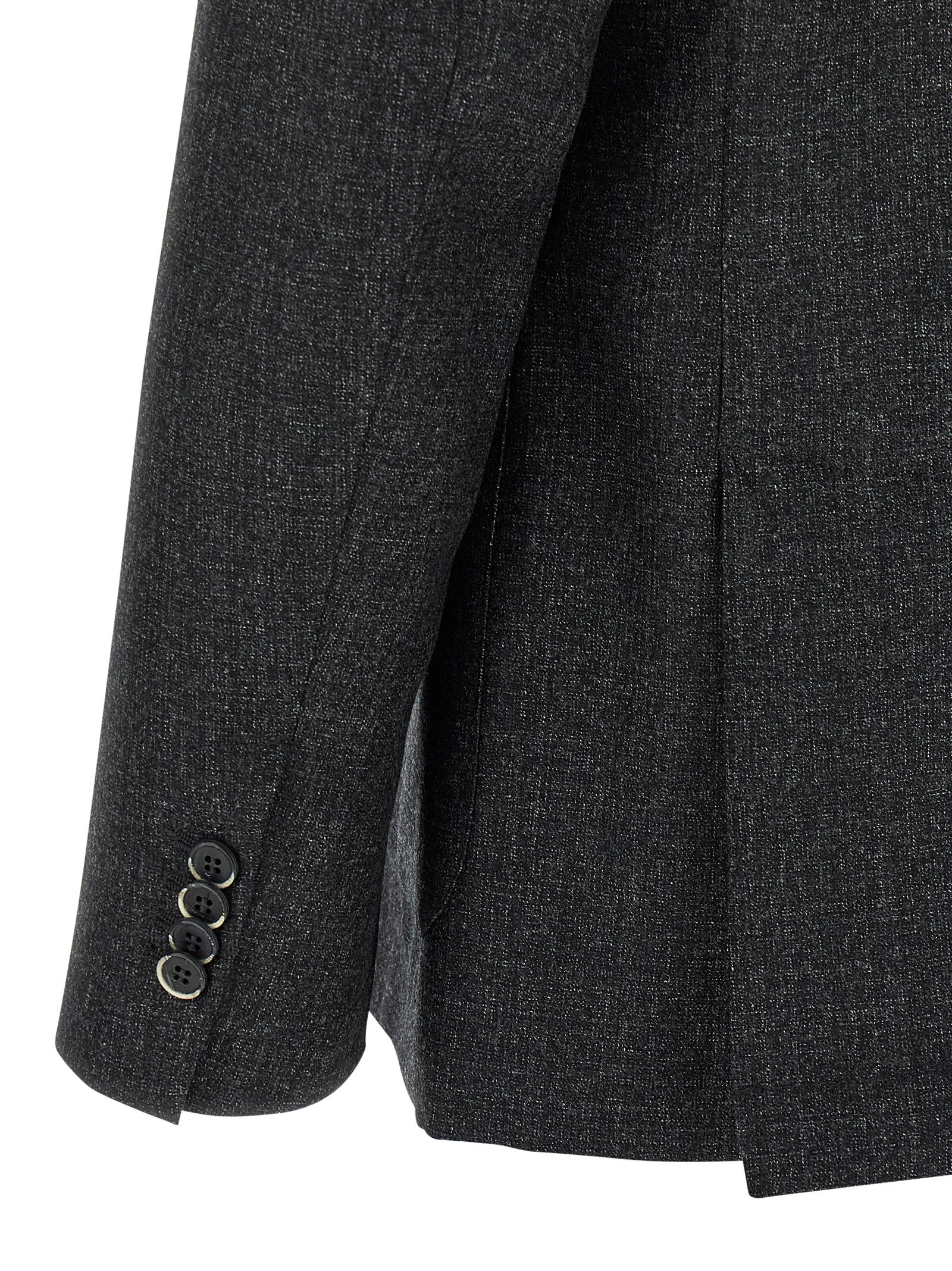 Gray Virgin Wool Blazer