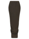 Gray Wool Mini Skirt
