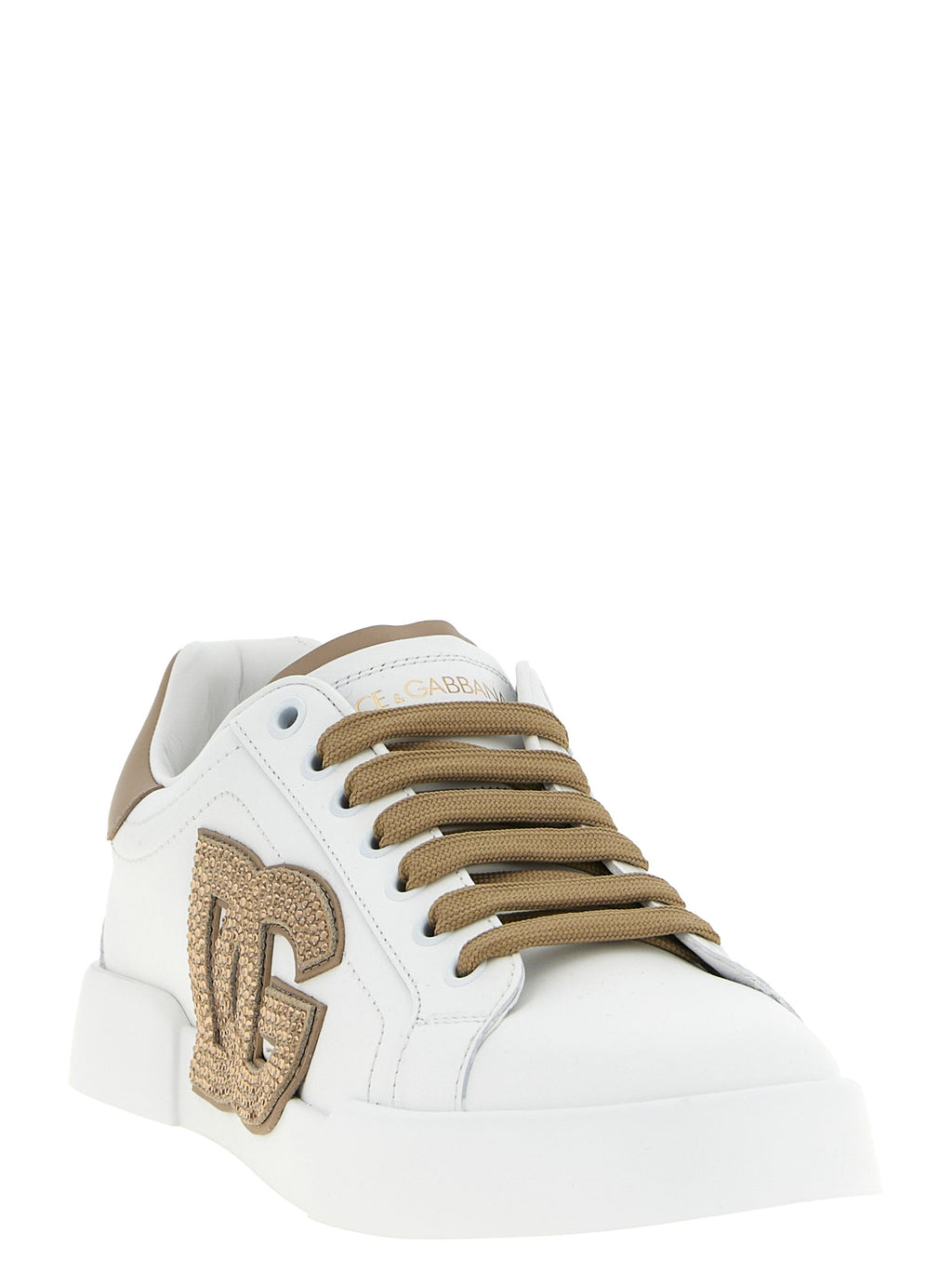 Beige Calfskin Sneakers