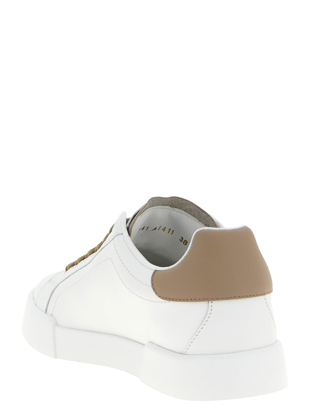 Beige Calfskin Sneakers