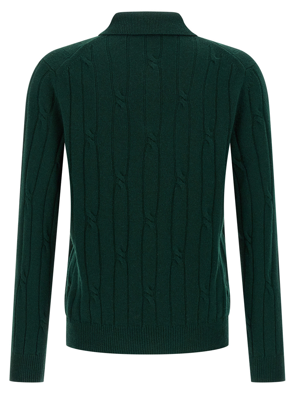 Bicolor Virgin Wool Polo Shirt