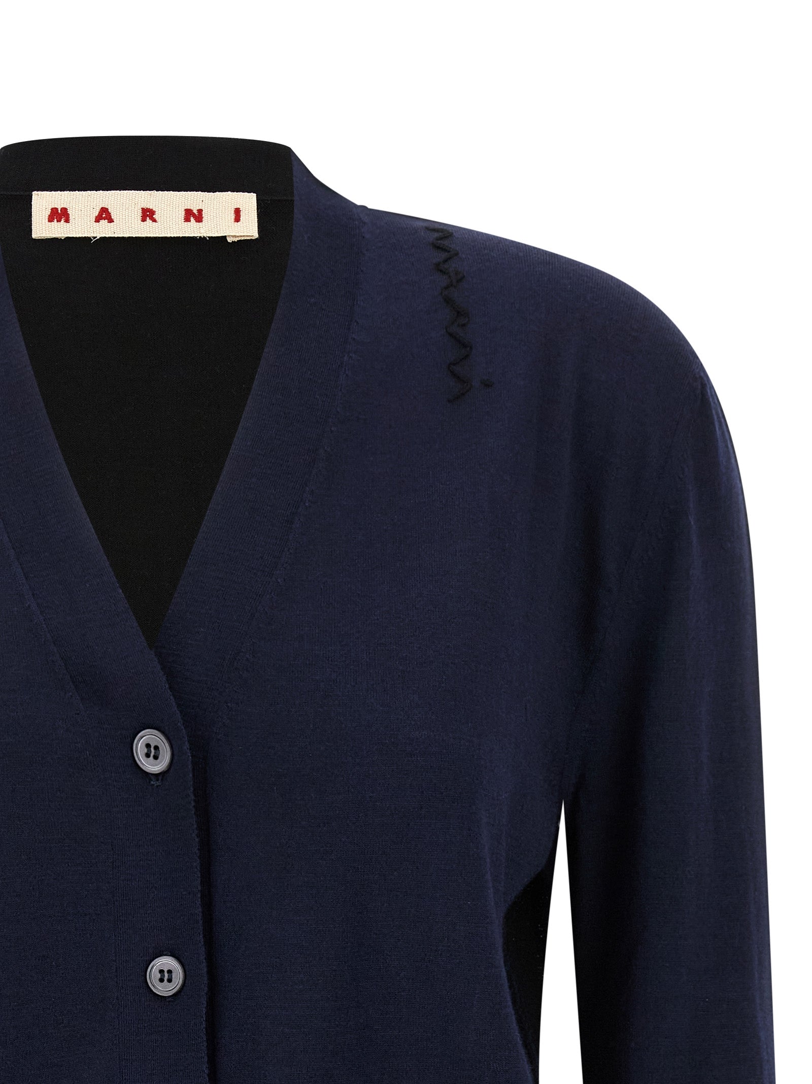 Multicolor Virgin Wool Cardigan