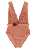 Multicolor Polyamide One-Piece Swimsuit