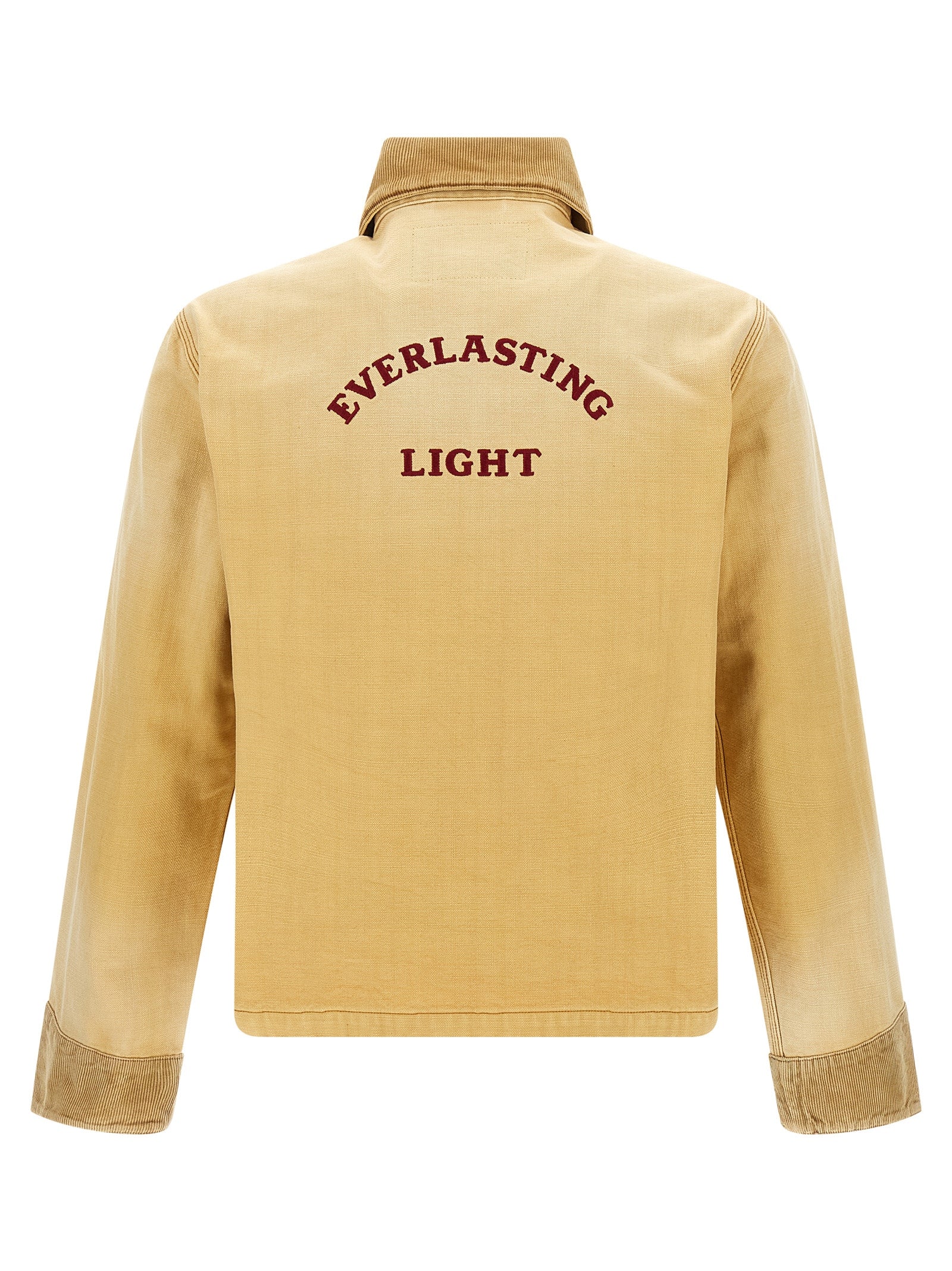 Beige Cotton Denim Jacket