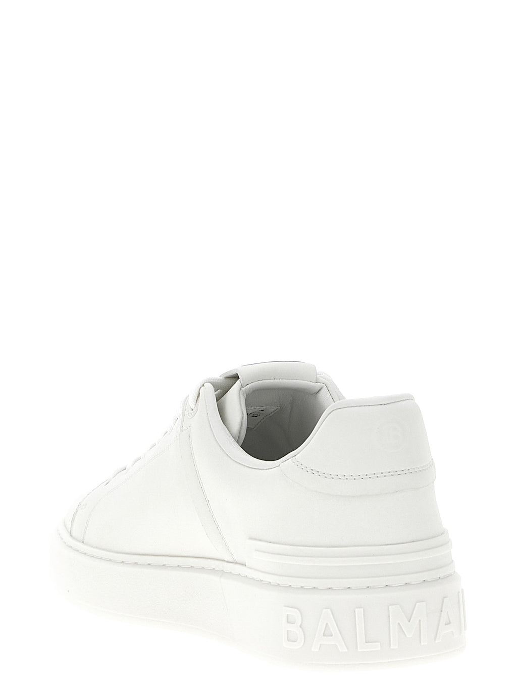 White Calfskin Low Top Sneakers
