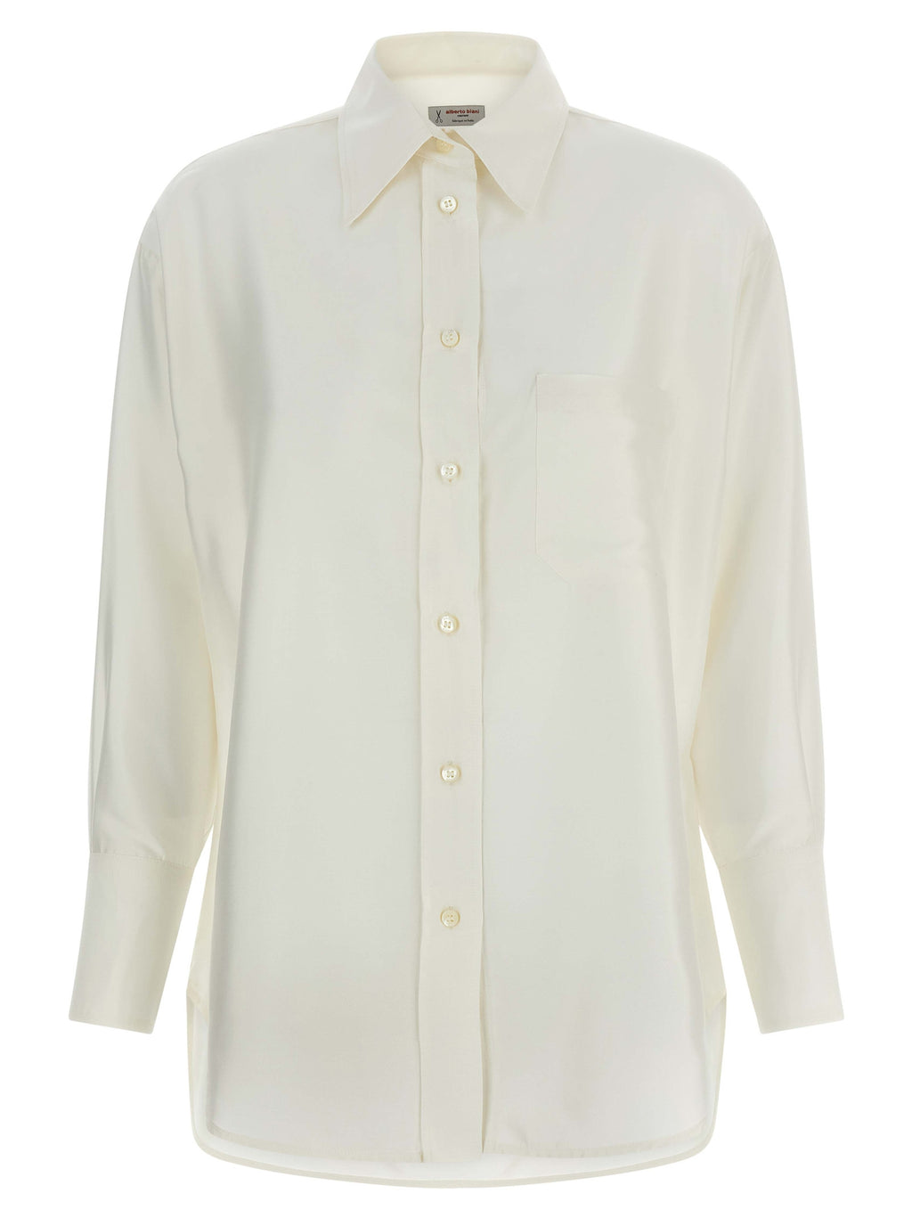 White Silk Blouse