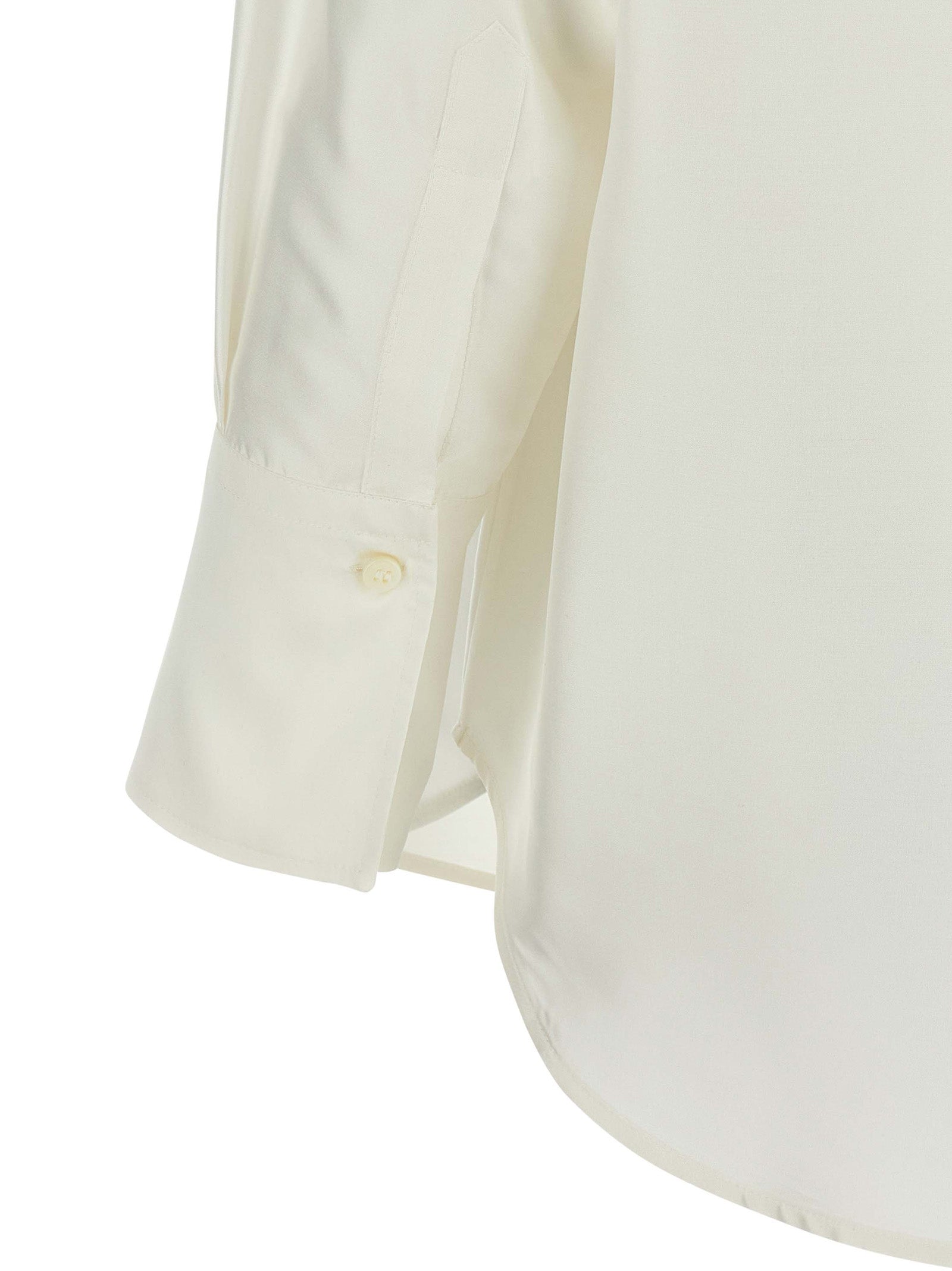 White Silk Blouse