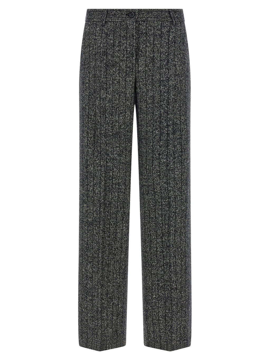 Bicolor Virgin Wool Casual Pants