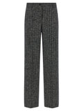 Bicolor Virgin Wool Casual Pants