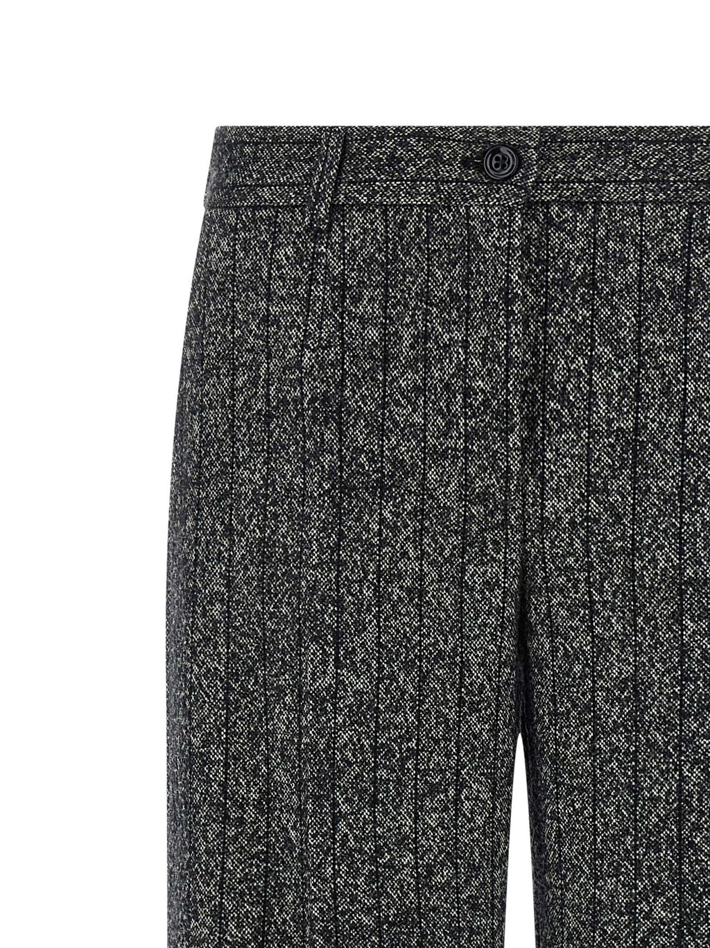 Bicolor Virgin Wool Casual Pants