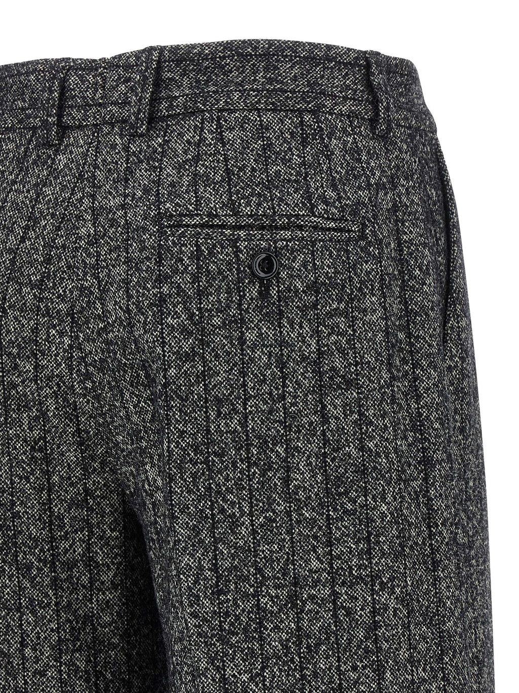 Bicolor Virgin Wool Casual Pants