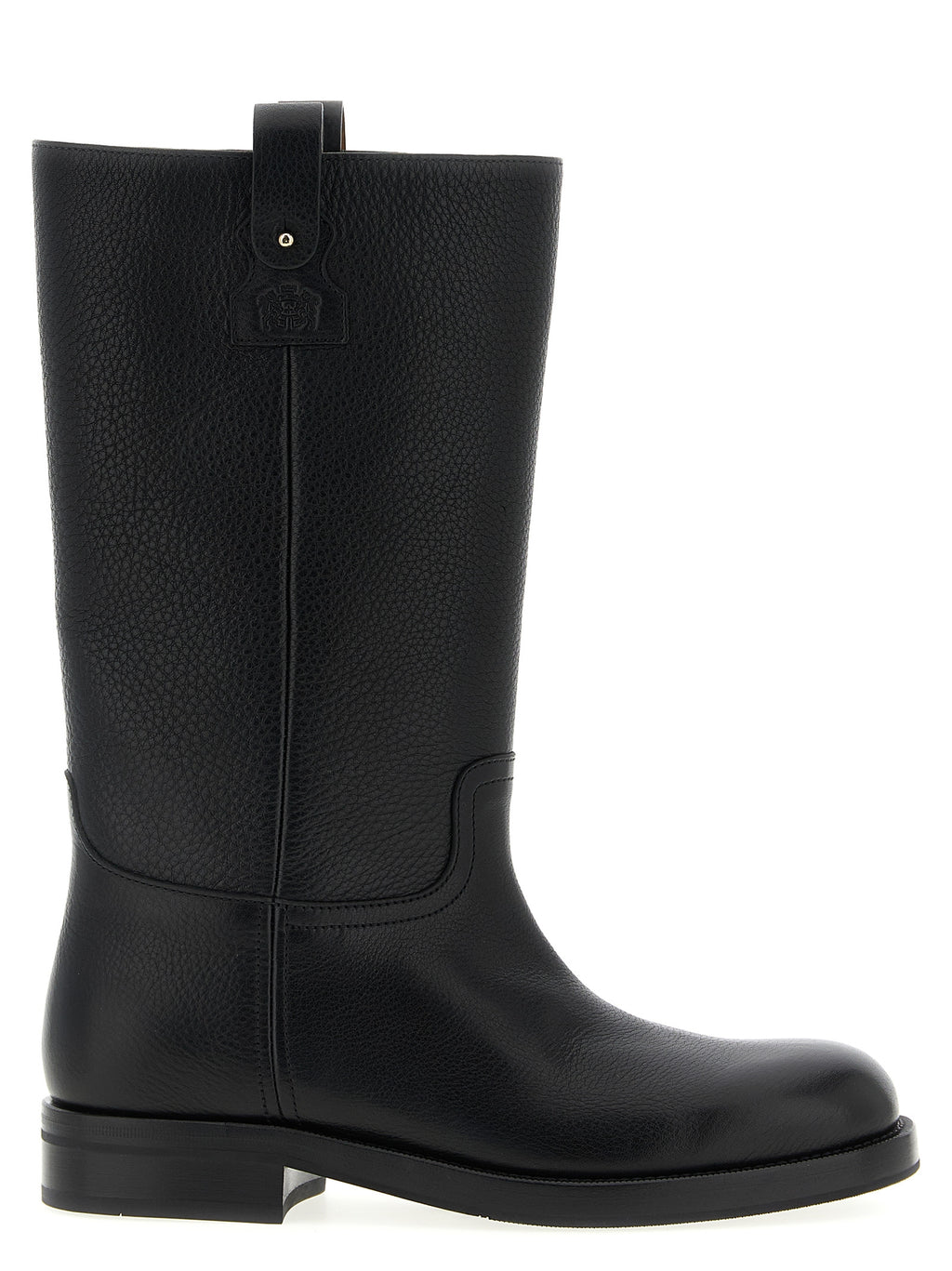 Black Calfskin Over The Knee