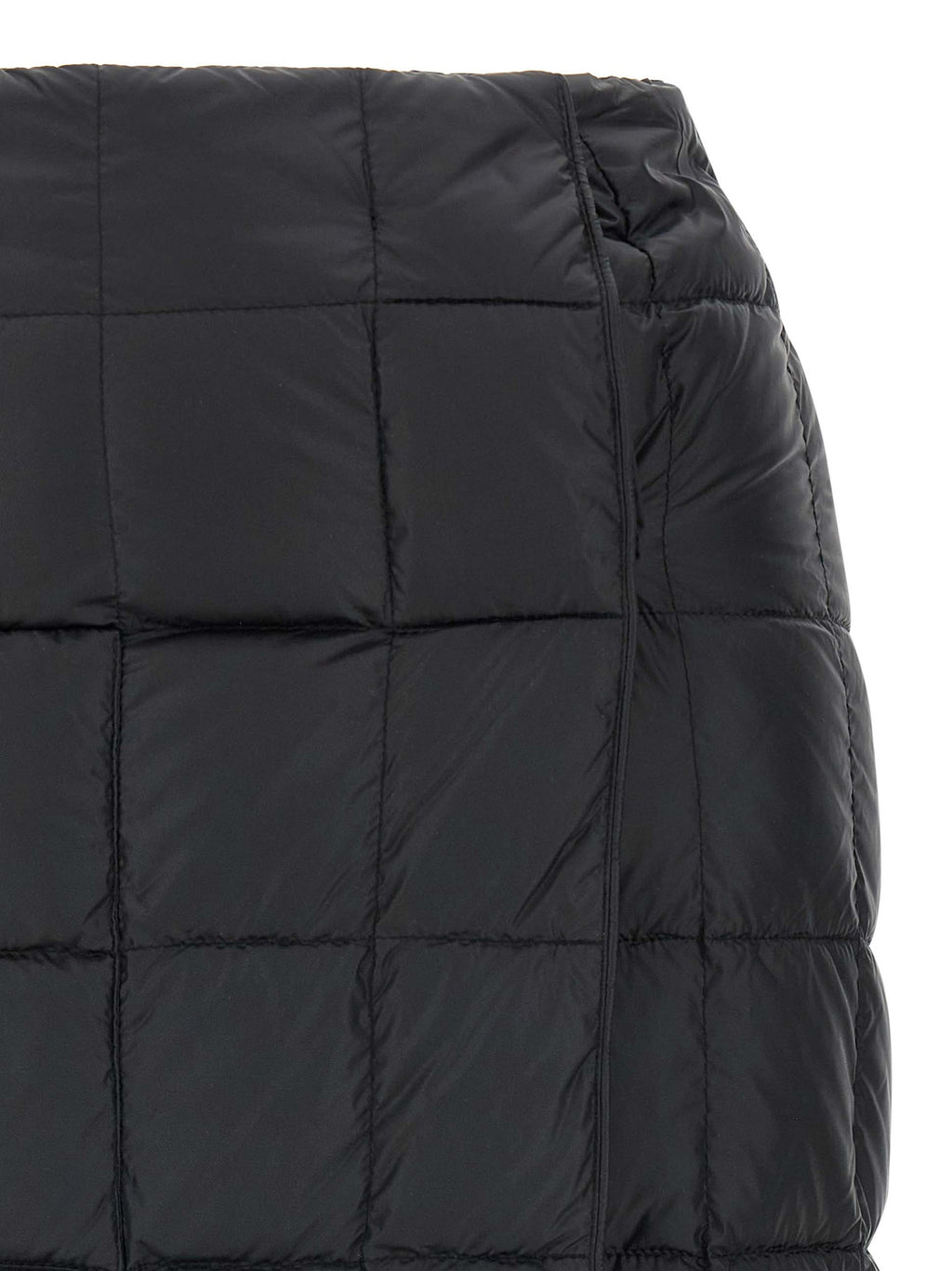 Black Nylon Long Skirt