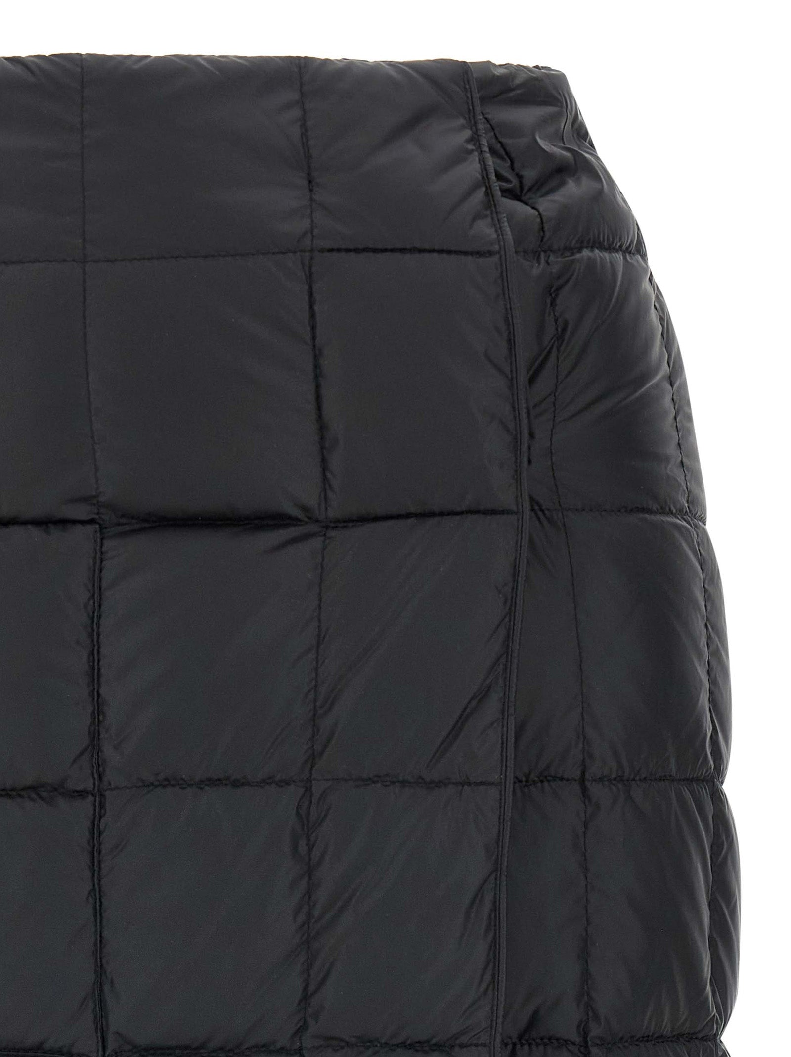 Black Nylon Long Skirt