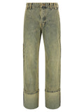 Bicolor Cotton Jeans Denim