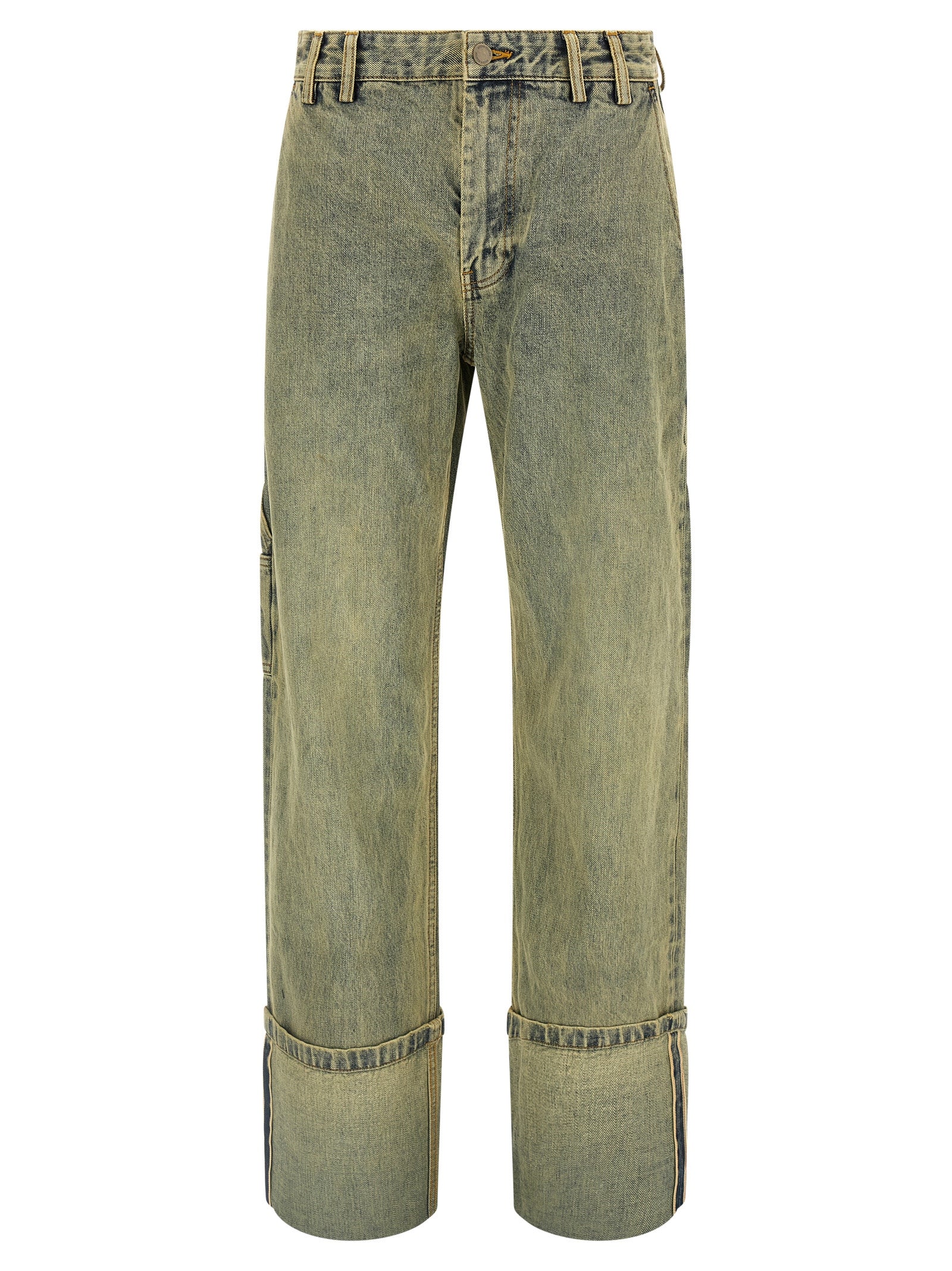 Bicolor Cotton Jeans Denim