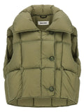Bicolor Nylon Sleeveless Jacket