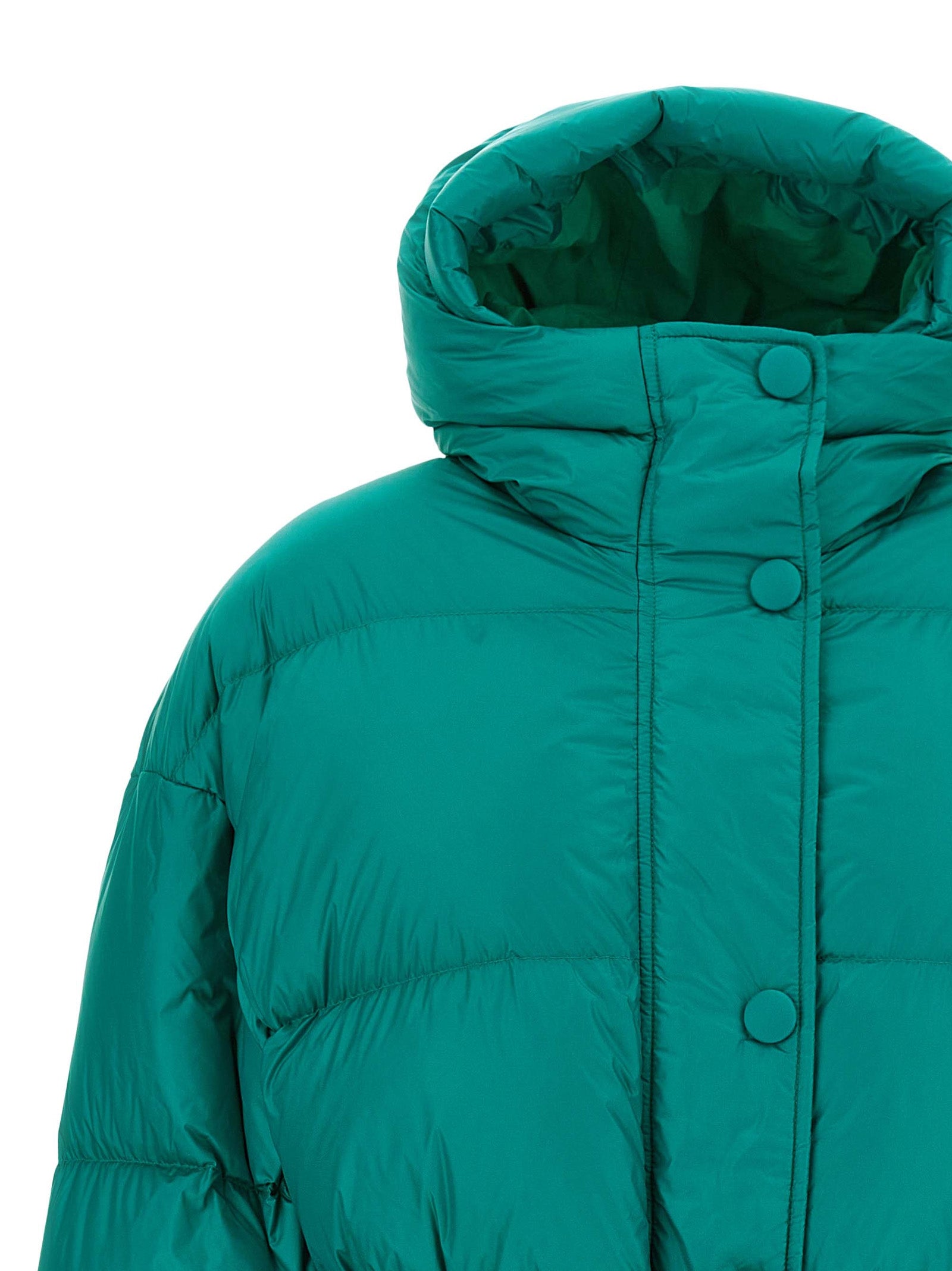 Bicolor Nylon Full-Length Jacket