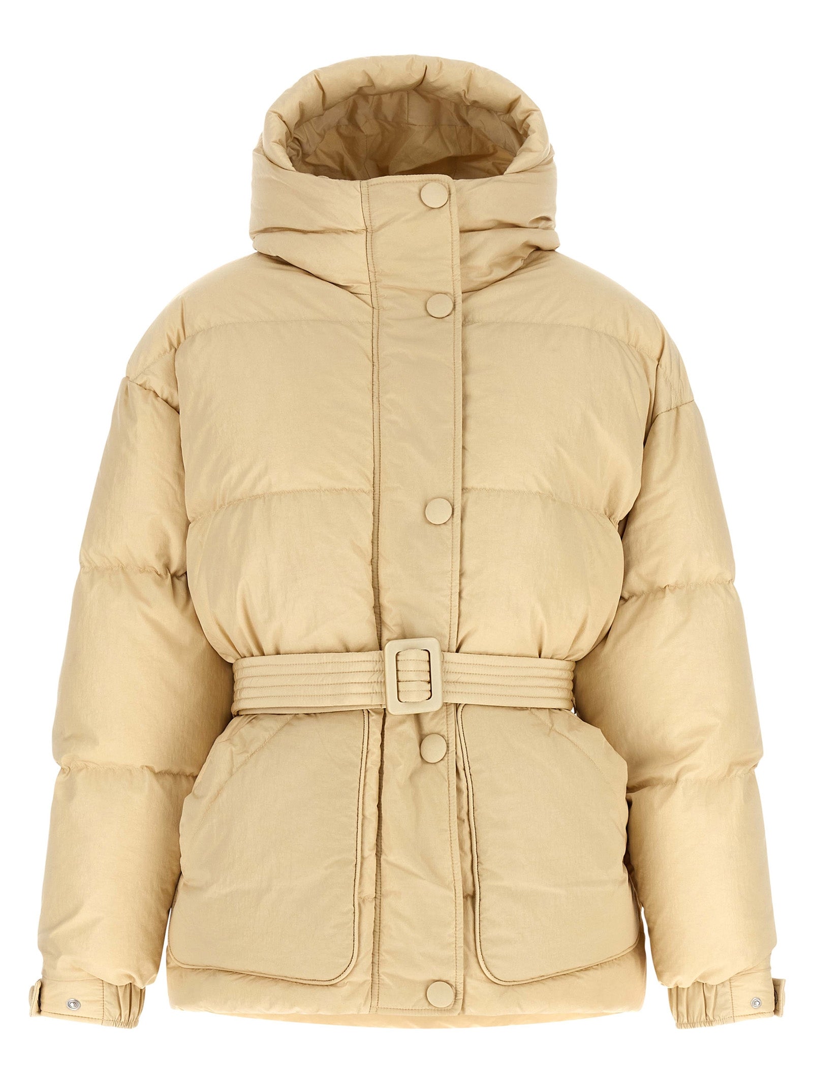 Beige Nylon Shell Jacket