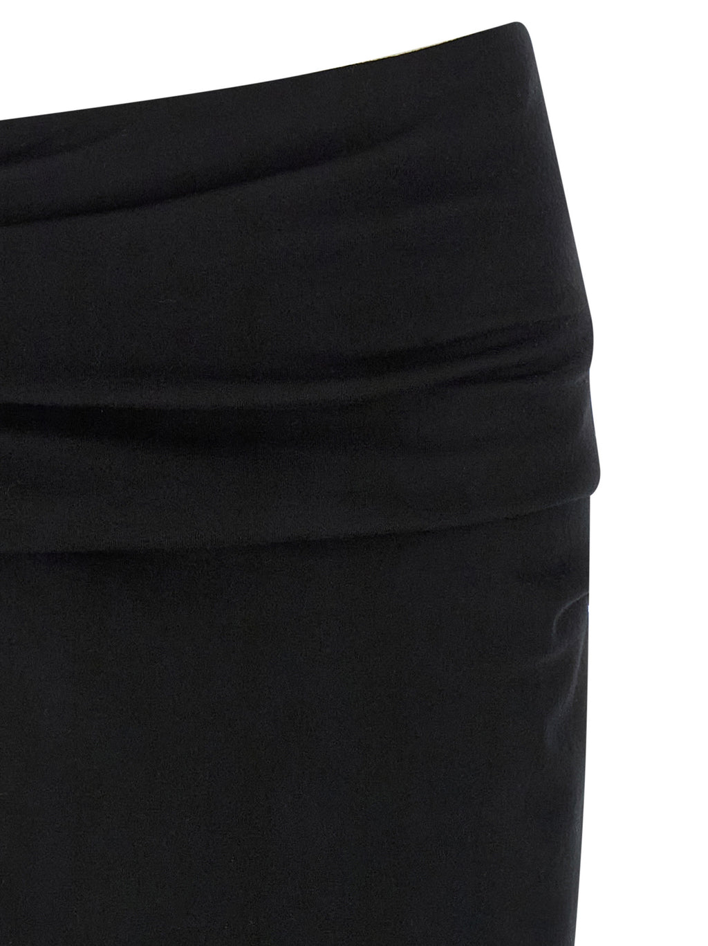 Black Wool Midi Skirt