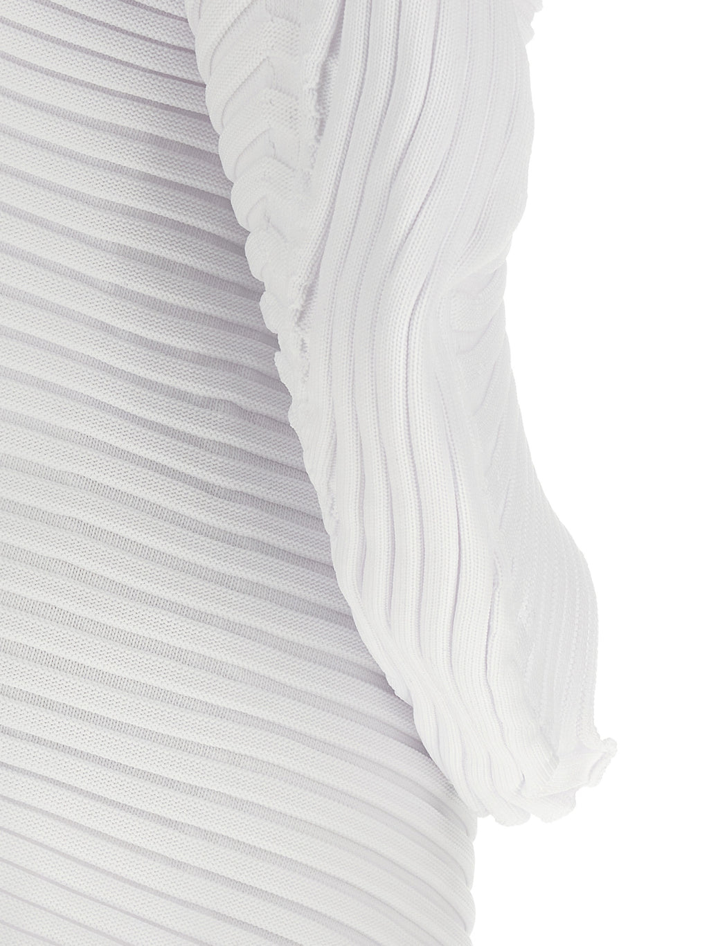 White Polyester Casual Dress
