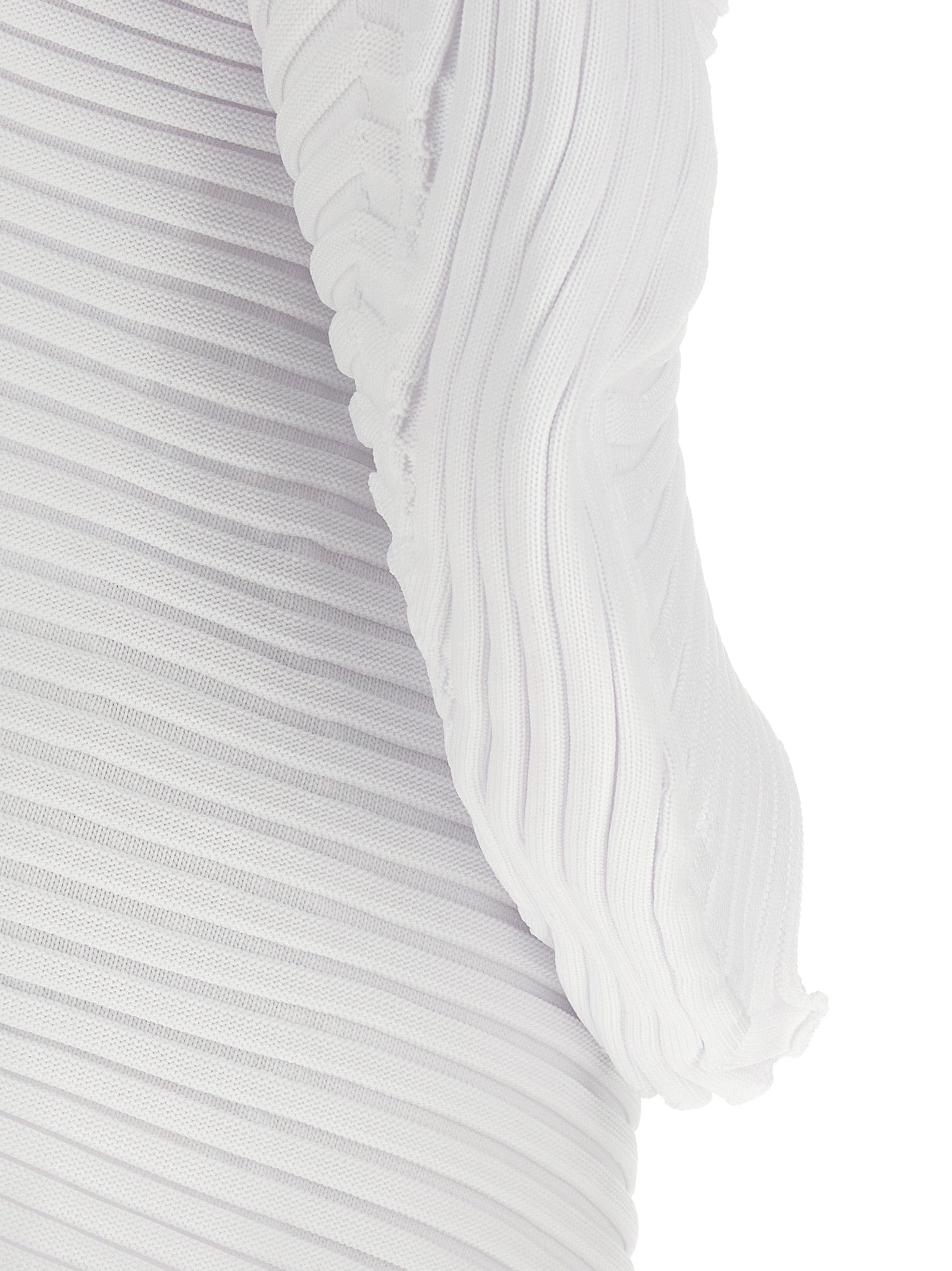 White Polyester Casual Dress