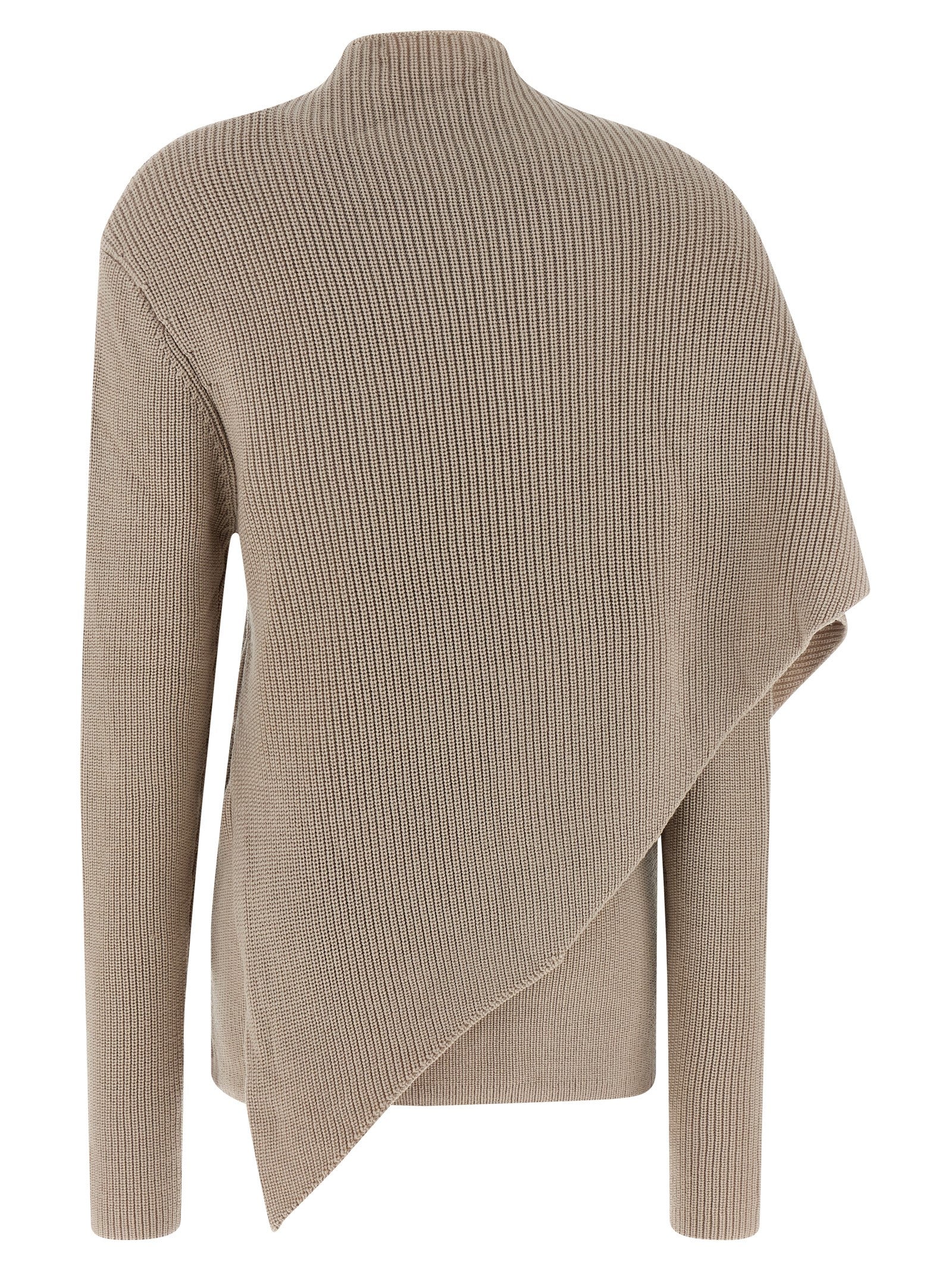 Beige Wool Cardigan