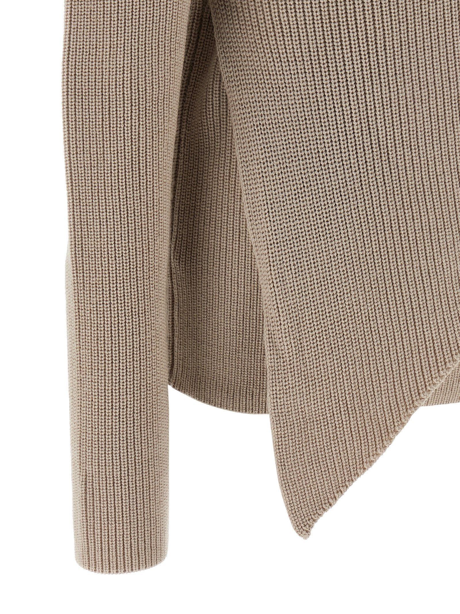 Beige Wool Cardigan