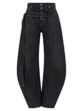 Black Cotton Jeans Denim
