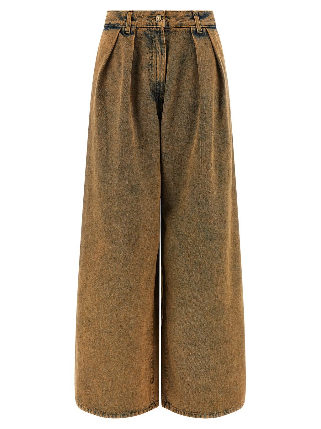 Brown Cotton Jeans Denim