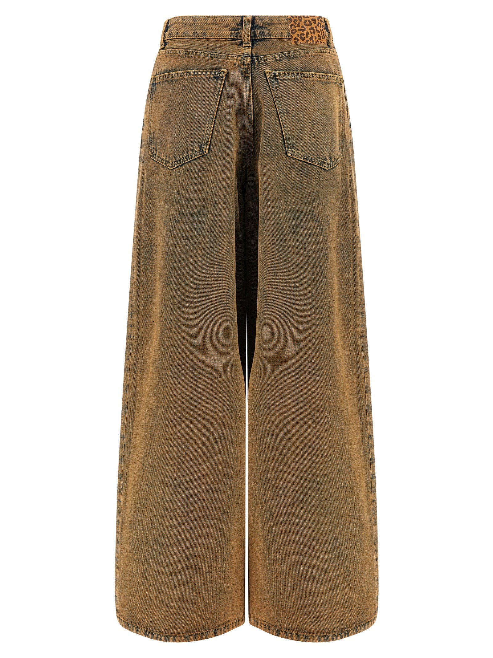Brown Cotton Jeans Denim