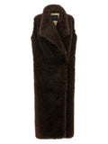 Brown Polyester Coat