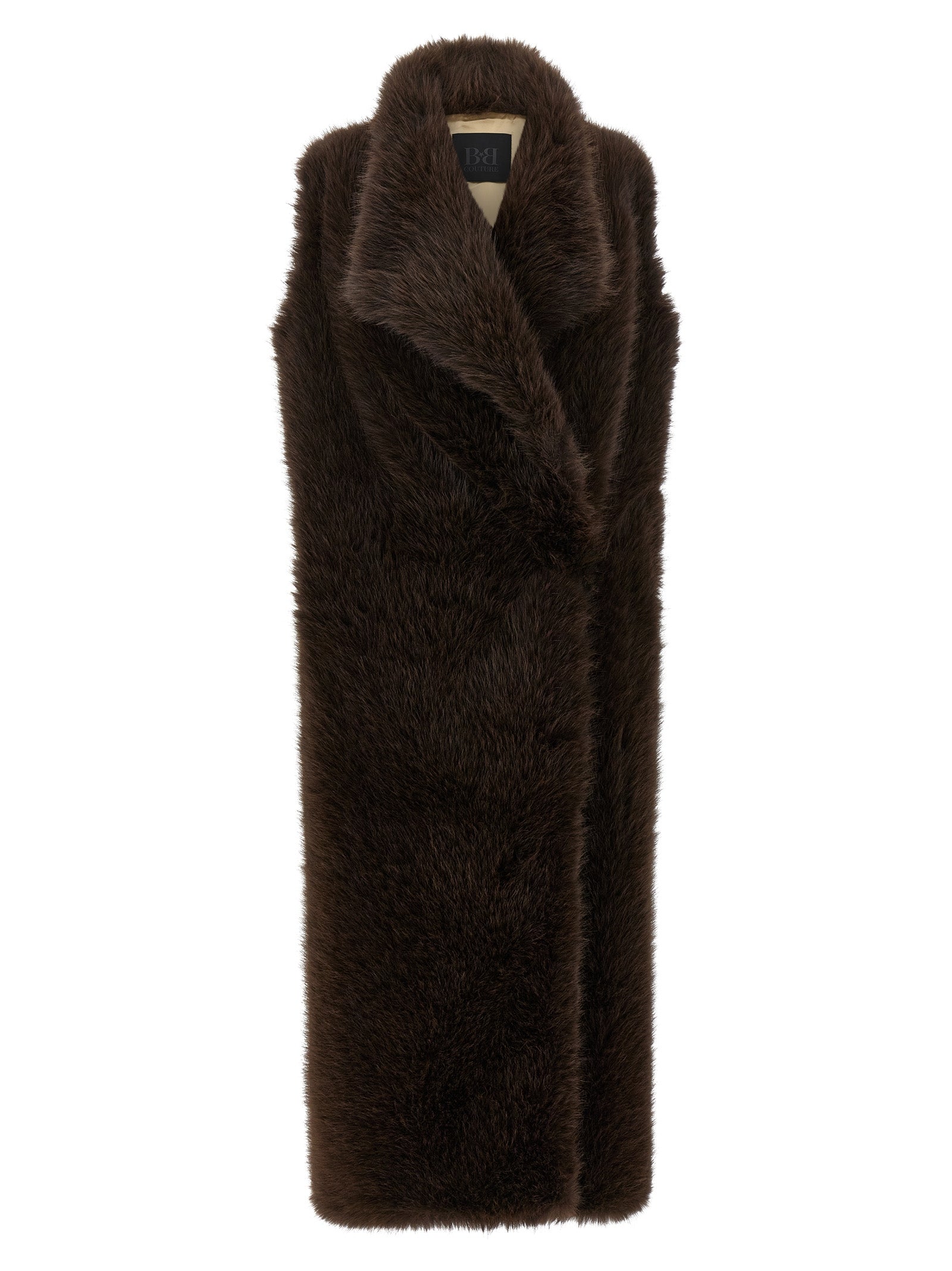 Brown Polyester Coat