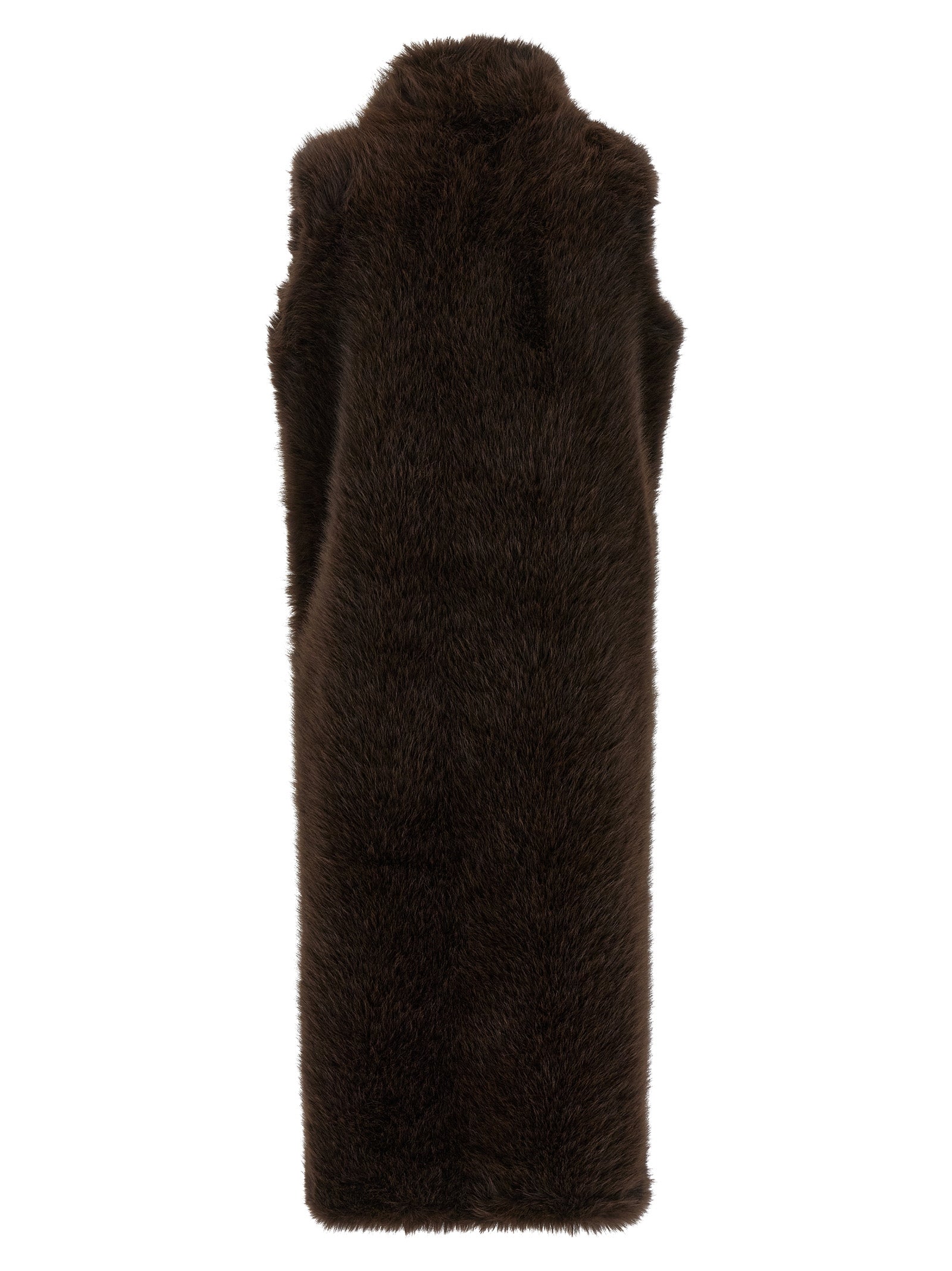 Brown Polyester Coat