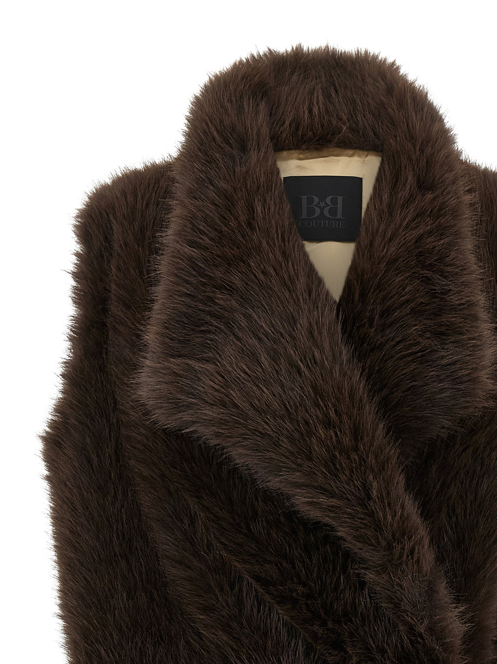 Brown Polyester Coat